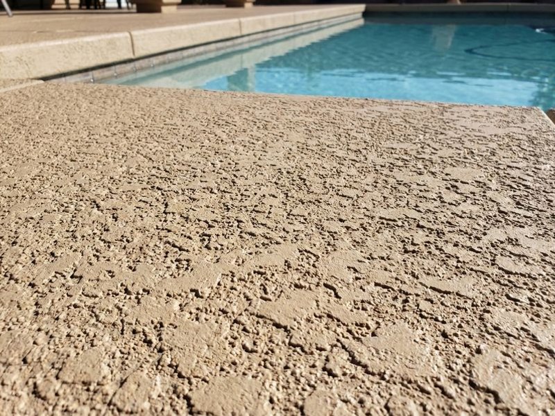 Acrylic lace pool deck texture