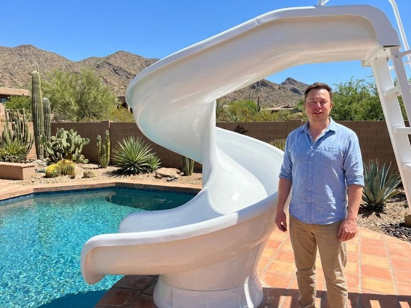 Pool slide restoration project